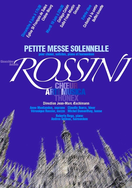 Affiche du Concert Arte Musica 2008 - Rossini